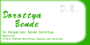 dorottya bende business card